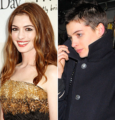 Một trong những sự "xuống tóc" được công chúng đón nhận nhất chính là của Anna Hathaway. Cô đã hy sinh vì dự án phim mới mà thay đổi hoàn toàn hình tượng vốn có của mình Một trong những sự "xuống tóc" được công chúng đón nhận nhất chính là của Anna Hathaway. Cô đã hy sinh vì dự án phim mới mà thay đổi hoàn toàn hình tượng vốn có của mình