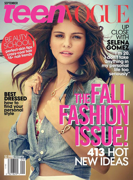 Tràn đầy sức sống trên trang bìa của tạp chí Teen Vogue tháng 9/2012