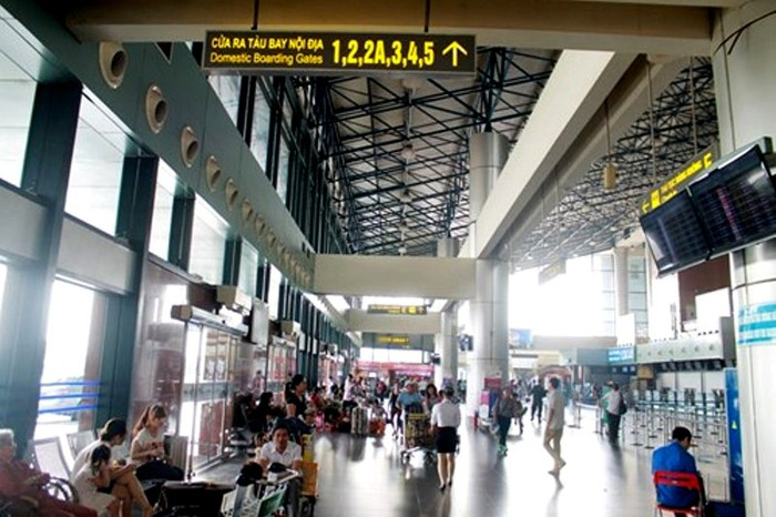 Một góc nhà ga T1 Cảng hàng không quốc tế Nội Bài - ảnh Hoàng Lực.