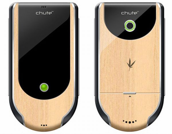 1. Mẫu smartphone “ Chute” Không giống những chiếc điện thoại vỏ nhựa đang được sử dụng phổ biến hiện nay, “Chute” là mẫu điện thoại độc đáo và phong cách với vỏ ngoài được làm hoàn toàn từ chất liệu tre nhẹ và dễ phân hủy. 1. Mẫu smartphone “ Chute” Không giống những chiếc điện thoại vỏ nhựa đang được sử dụng phổ biến hiện nay, “Chute” là mẫu điện thoại độc đáo và phong cách với vỏ ngoài được làm hoàn toàn từ chất liệu tre nhẹ và dễ phân hủy.