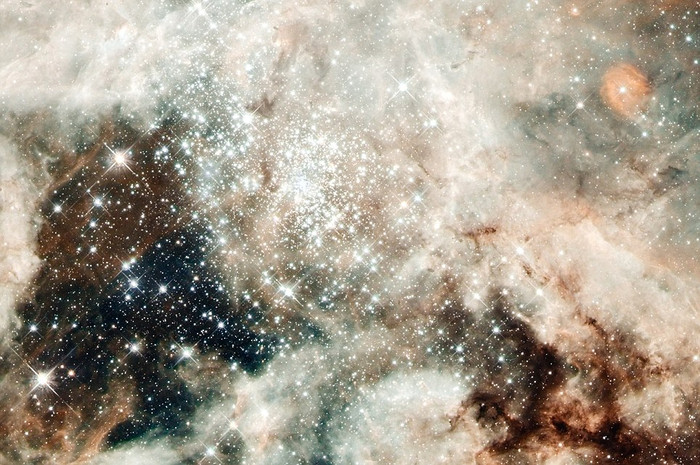 Khu trung tâm lấp lánh nhất của vùng là chòm sao trẻ khổng lồ có tên NGC 2070 ( 2 triệu đến 3 triệu năm tuổi ) gồm 500.000 vì tinh tú. Chòm sao này là vùng đất màu mỡ cho những ngôi sao trẻ và sao khổng lồ. Phần lõi dày đặc của nó được gọi là R136 gồm một số ngôi sao mạnh nhất được tìm thấy gần đó với trọng lượng gấp 100 lần mặt trời của chúng ta. Khu trung tâm lấp lánh nhất của vùng là chòm sao trẻ khổng lồ có tên NGC 2070 ( 2 triệu đến 3 triệu năm tuổi ) gồm 500.000 vì tinh tú. Chòm sao này là vùng đất màu mỡ cho những ngôi sao trẻ và sao khổng lồ. Phần lõi dày đặc của nó được gọi là R136 gồm một số ngôi sao mạnh nhất được tìm thấy gần đó với trọng lượng gấp 100 lần mặt trời của chúng ta.