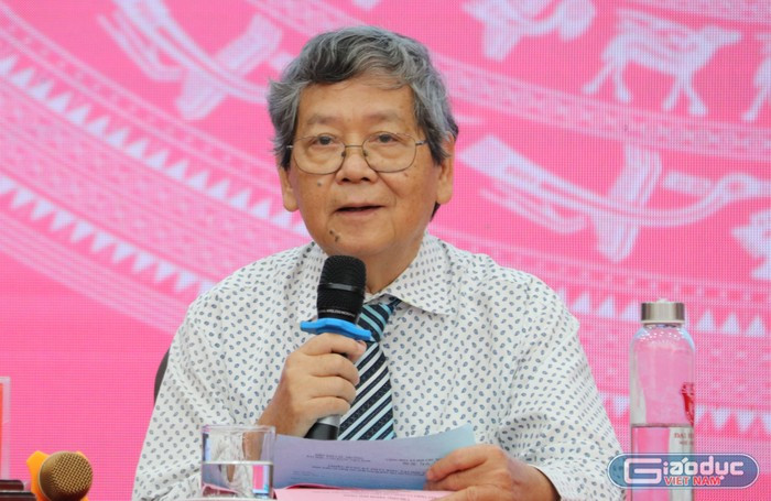 Tiến sĩ Vũ Ngọc Hoàng – nguyên Ủy viên Trung ương Đảng, nguyên Phó trưởng ban thường trực Ban Tuyên giáo Trung ương, hiện đang là Chủ tịch Hiệp hội Các trường đại học, cao đẳng Việt Nam (ảnh: Ngân Chi) 1.jpg
