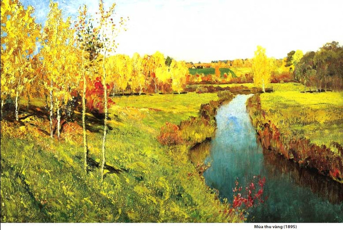 Mùa thu vàng, tranh Levitan Mùa thu vàng, tranh Levitan