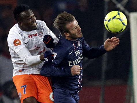 Beckham thi đấu quyết liệt ở giải vô địch Pháp