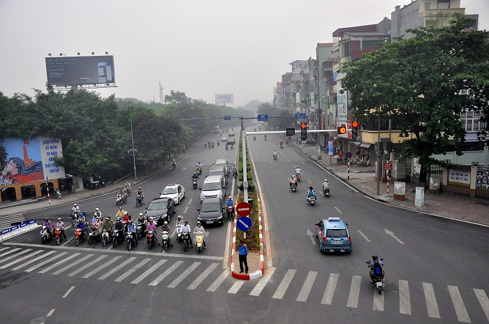 Ngã ba Kim Mã từ trên cầu nhìn xuống Ngã ba Kim Mã từ trên cầu nhìn xuống