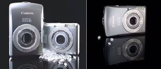 9. Máy ảnh Canon Diamond IXUS nạm kim cương Giá bán: 43,083 USD Nhân kỷ niệm 10 năm ngày ra mắt dòng máy ảnh thời trang Ixus, Canon sản xuất tới 10 phiên bản đặc biệt tương ứng với mỗi năm tuổi đời của dòng Ixus. Các máy ảnh này đều được đính kim cương, trong số đó có một chiếc được gắn tới 380 viên kim cương..Tổng cộng có 10 máy ảnh Ixus được đính kim cương, mỗi cái ứng với một năm và chúng sẽ được bán đấu giá trên mạng trực tuyến eBay. Đây chính là phiên bản đặc biệt của chiếc Digital Ixus 65. 9. Máy ảnh Canon Diamond IXUS nạm kim cương Giá bán: 43,083 USD Nhân kỷ niệm 10 năm ngày ra mắt dòng máy ảnh thời trang Ixus, Canon sản xuất tới 10 phiên bản đặc biệt tương ứng với mỗi năm tuổi đời của dòng Ixus. Các máy ảnh này đều được đính kim cương, trong số đó có một chiếc được gắn tới 380 viên kim cương..Tổng cộng có 10 máy ảnh Ixus được đính kim cương, mỗi cái ứng với một năm và chúng sẽ được bán đấu giá trên mạng trực tuyến eBay. Đây chính là phiên bản đặc biệt của chiếc Digital Ixus 65.