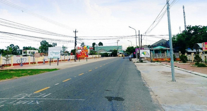 Diện mạo đô thị khang trang, đường sá thoáng đãng tại xã Duy Trung (Duy Xuyên). Ảnh: CT