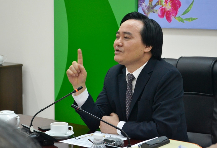 Bộ trưởng Phùng Xuân Nhạ khẳng định sẽ khai tử các trường đại học không đảm bảo chất lượng. Ảnh: An Nguyên Bộ trưởng Phùng Xuân Nhạ khẳng định sẽ khai tử các trường đại học không đảm bảo chất lượng. Ảnh: An Nguyên