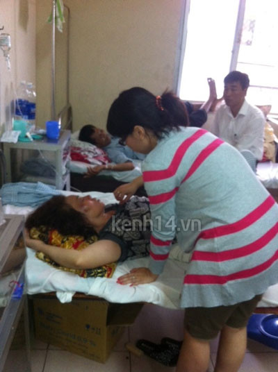 Bà Lê Thị Liên tại bệnh viện