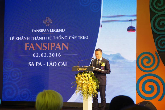 Ông Đặng Minh Trường, Phó Chủ tịch Hội đồng quản trị, Tổng Giám đốc Tập đoàn Sun Group phát biểu tại lễ khai trương Ông Đặng Minh Trường, Phó Chủ tịch Hội đồng quản trị, Tổng Giám đốc Tập đoàn Sun Group phát biểu tại lễ khai trương