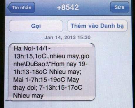Tỷ lệ chia tiền từ tin nhắn thời tiết trên VTV ảnh 1 Tỷ lệ chia tiền từ tin nhắn thời tiết trên VTV ảnh 1