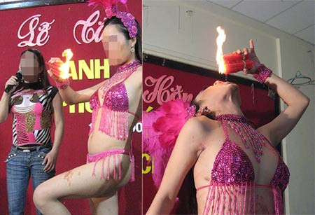 Cận cảnh màn múa lửa của một ca sĩ đổi giới gây xôn xao trong cộng đồng mạng Cận cảnh màn múa lửa của một ca sĩ đổi giới gây xôn xao trong cộng đồng mạng