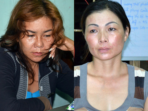 Huệ và Vân tại cơ quan điều tra. Huệ và Vân tại cơ quan điều tra.