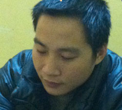 Đỗ Văn Trung tại cơ quan điều tra. Đỗ Văn Trung tại cơ quan điều tra.