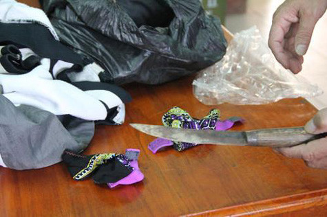 Tang vật vụ án.