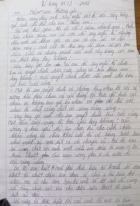 Bức thư tình hăm doạ