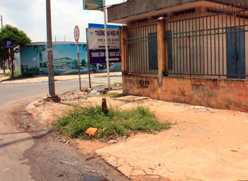 Khu vực phát hiện nam thanh niên bị đâm. Ảnh: An Nhơn