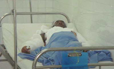 Bệnh nhân Mai Đình V. đang được điều trị tại Bệnh viện Đà Nẵng. Bệnh nhân Mai Đình V. đang được điều trị tại Bệnh viện Đà Nẵng.