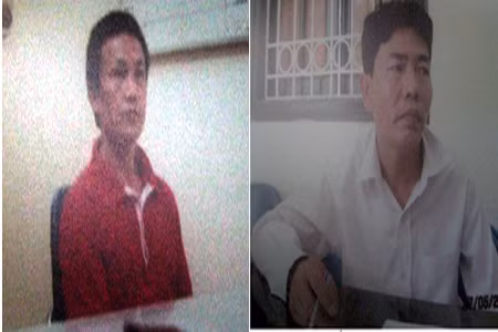 Các đối tượng Nghĩa, Quang tại cơ quan CSĐT Các đối tượng Nghĩa, Quang tại cơ quan CSĐT