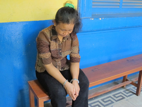 Bị cáo Tum tại giờ nghị án