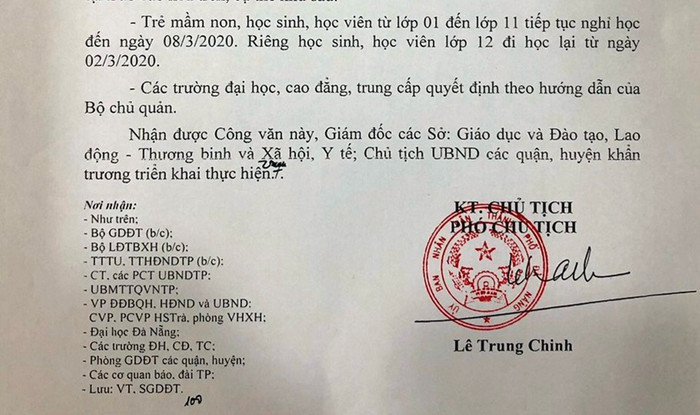 Học sinh lớp 12 trên địa bàn thành phố Đà Nẵng sẽ đi học trở lại từ ngày 2/3. Ảnh: TT Học sinh lớp 12 trên địa bàn thành phố Đà Nẵng sẽ đi học trở lại từ ngày 2/3. Ảnh: TT