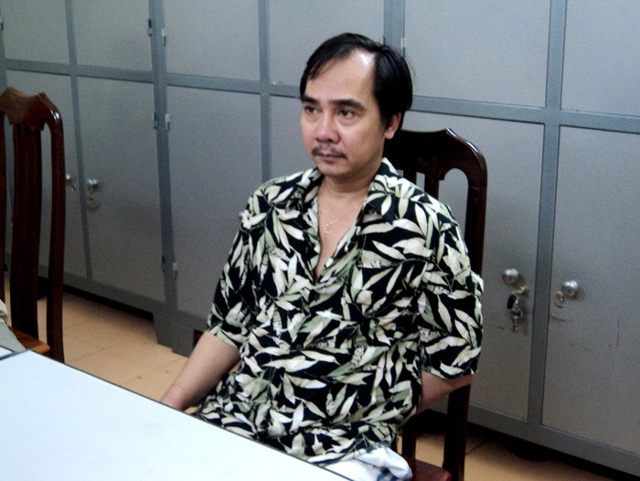 Đối tượng Dương Hoàng Dũng tại cơ quan công an. Đối tượng Dương Hoàng Dũng tại cơ quan công an.