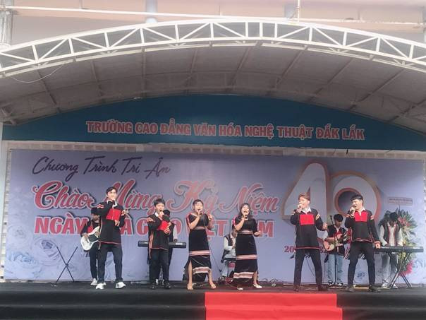 Học sinh, sinh viên Trường Cao đẳng Văn hóa Nghệ thuật Đắk Lắk (Ảnh: Website nhà trường). Học sinh, sinh viên Trường Cao đẳng Văn hóa Nghệ thuật Đắk Lắk (Ảnh: Website nhà trường).