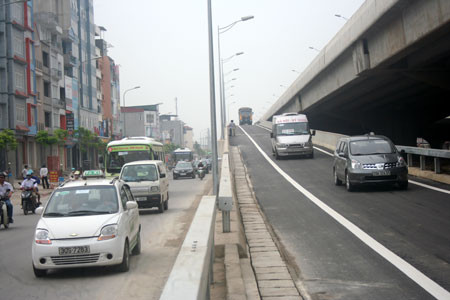 Việc thông xe và đưa gói 3 Thanh Xuân - Bắc hồ Linh Đàm vào khai thác sẽ góp phần giảm ùn tắc giao thông Thủ đô Hà Nội