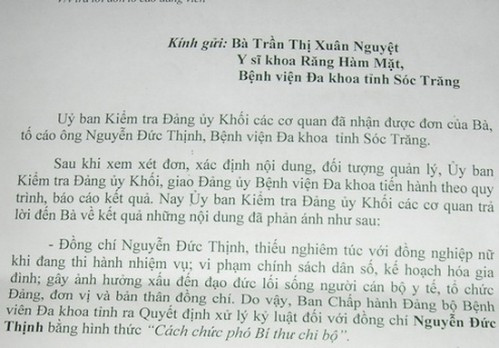 Ky luat bac si qua tron voi dong nghiep nu