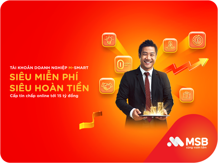 Khách hàng đăng ký M-smart sẽ được miễn 100% phí chuyển tiền online trong nước và quốc tế (không giới hạn số lượng và hạn mức) cùng nhiều loại phí khác.