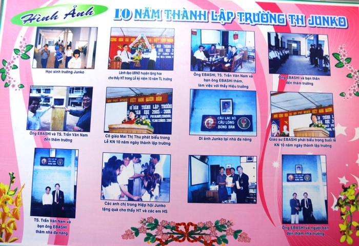 Những tấm hình về hoạt động của Hiệp hội Junko được treo trang trọng trong phòng truyền thống của nhà trường. Những tấm hình về hoạt động của Hiệp hội Junko được treo trang trọng trong phòng truyền thống của nhà trường.
