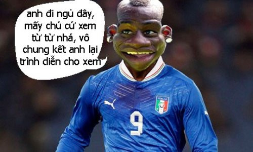 Balotelli đang tràn đầy tự tin đối đầu với Tây Ban Nha ở chung kết EURO 2012
