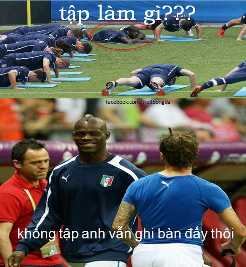 Không tập anh vẫn ghi bàn đấy thôi...