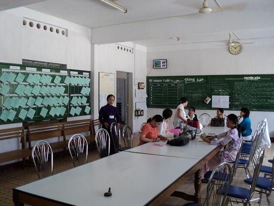 Giáo viên buộc phải mang việc về nhà làm vì họ không có một góc làm việc riêng. Ảnh minh họa Giáo viên buộc phải mang việc về nhà làm vì họ không có một góc làm việc riêng. Ảnh minh họa