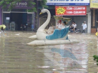 Mùa mưa là mùa đạp vịt không mất tiền Mùa mưa là mùa đạp vịt không mất tiền