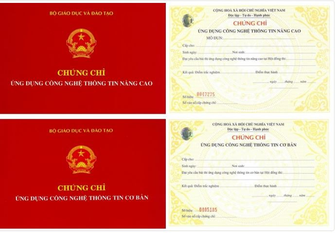 Đây là mẫu phôi do Bộ Giáo dục và Đào tạo cấp (ảnh tư liệu).