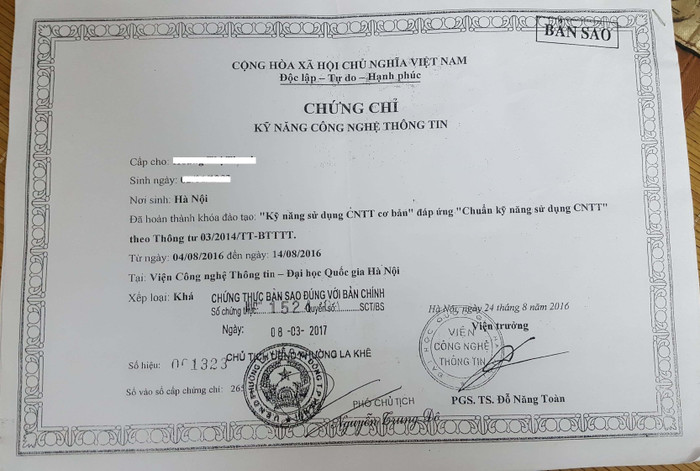 Chứng chỉ tin học bị từ chối, cả trăm giáo viên khóc vì Viện công nghệ thông tin ảnh 2 Chứng chỉ tin học bị từ chối, cả trăm giáo viên khóc vì Viện công nghệ thông tin ảnh 2
