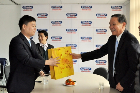 Thượng tướng Nguyễn Văn Rinh chúc tết lãnh đạo báo Giáo dục Việt Nam