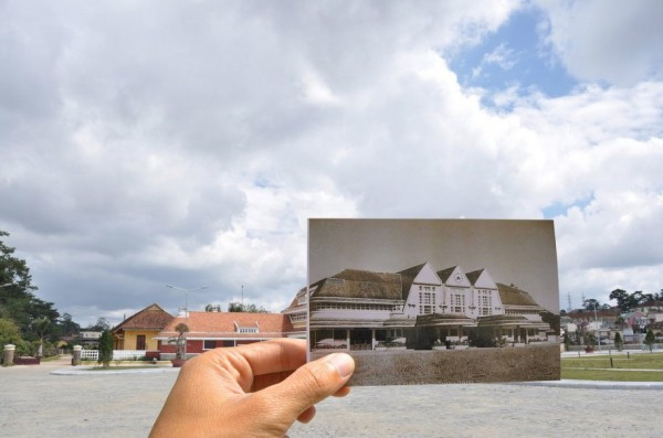 Nhà ga Đà Lạt năm 1948. Nhà ga Đà Lạt năm 1948.