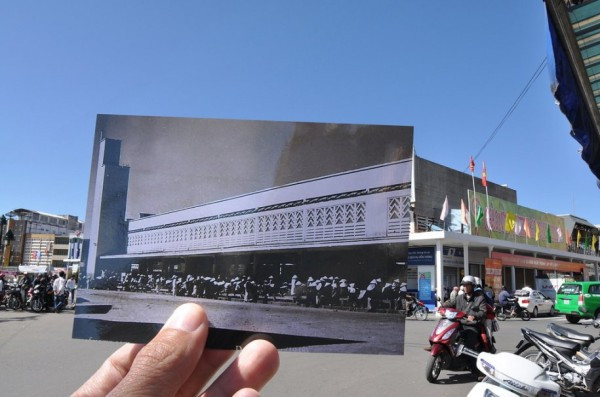 Chợ Hòa Bình, Đà Lạt, 1948. Chợ Hòa Bình, Đà Lạt, 1948.
