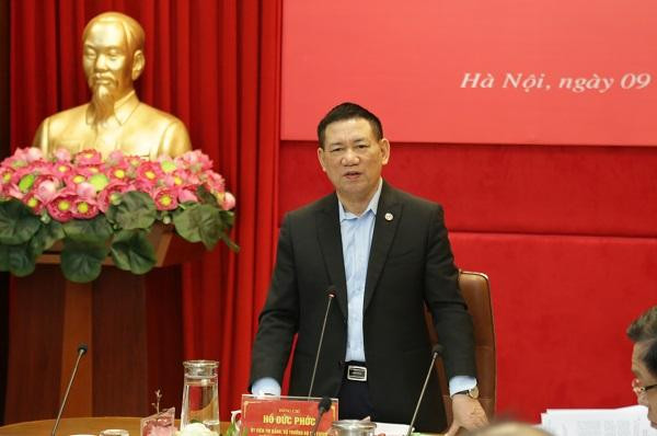 Bộ trưởng Bộ Tài chính Hồ Đức Phớc - Chủ tịch Hội đồng quản lý Bảo hiểm xã hội phát biểu tại kỳ họp. Bộ trưởng Bộ Tài chính Hồ Đức Phớc - Chủ tịch Hội đồng quản lý Bảo hiểm xã hội phát biểu tại kỳ họp.