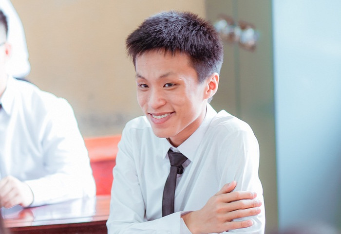 Chân dung thủ khoa khối A: Hoàng "dị nhân". Ảnh: Nhân vật cung cấp Chân dung thủ khoa khối A: Hoàng "dị nhân". Ảnh: Nhân vật cung cấp