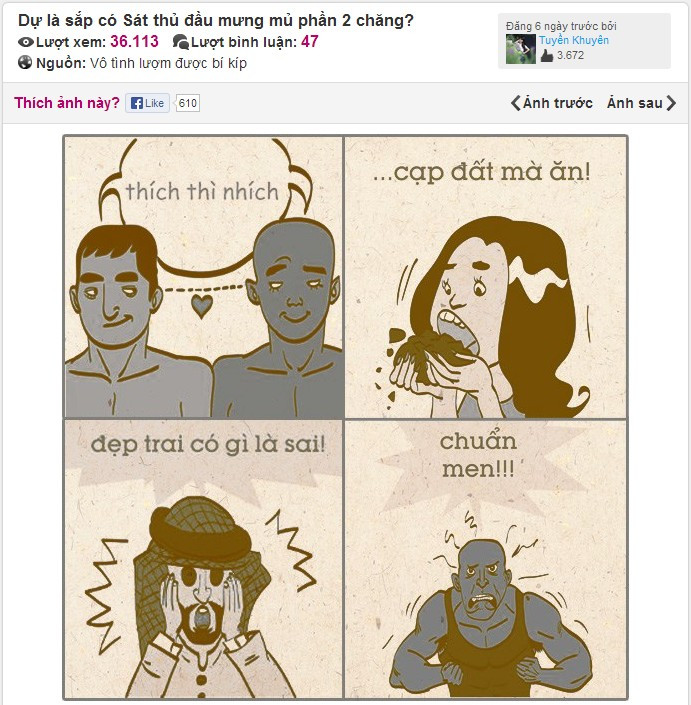 Hình ảnh nhanh chóng lan truyền cùng một số câu phát ngôn gây sốc khác mà các cộng đồng mạng cho là của "Sát thủ đầu mưng mủ" phần 2 với chủ đề showbiz