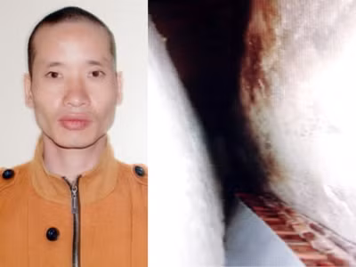 Đối tượng Trần Mạnh Hà và vị trí chôn cháu Bình.