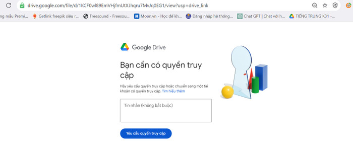 Khi phóng viên truy cập vào thông tin năm học 2022-2023 của Trường Đại học Văn hóa Hà Nội đều ở trạng thái "yêu cầu quyền truy cập" 297ab1b8df637e3d2772.jpg