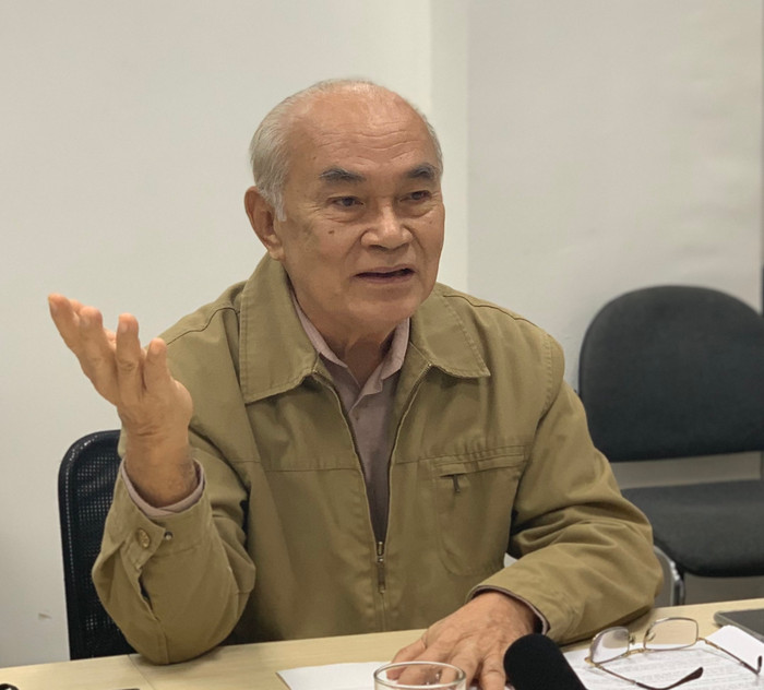 Giáo sư Lâm Quang Thiệp (ảnh: Thùy Linh)