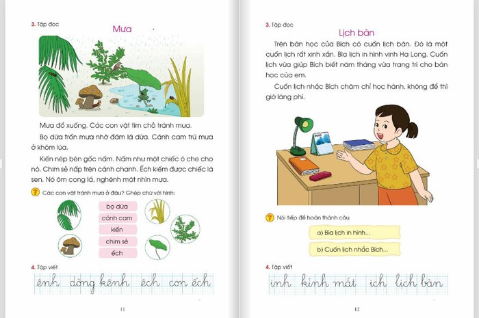 Bài "Ứớc mơ của tảng đá" (1,2) được thay thế bằng bài "Mưa" và "Lịch bàn" Bài "Ứớc mơ của tảng đá" (1,2) được thay thế bằng bài "Mưa" và "Lịch bàn"