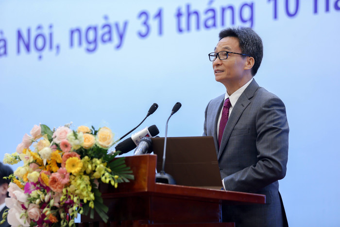 Phó Thủ tướng Vũ Đức Đam tại hội nghị trực tuyến toàn quốc ngành giáo dục năm 2020 (ảnh: Bộ Giáo dục và Đào tạo cung cấp) Phó Thủ tướng Vũ Đức Đam tại hội nghị trực tuyến toàn quốc ngành giáo dục năm 2020 (ảnh: Bộ Giáo dục và Đào tạo cung cấp)