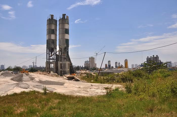 Dàn khoan bê tông cũng không hoạt động từ lâu