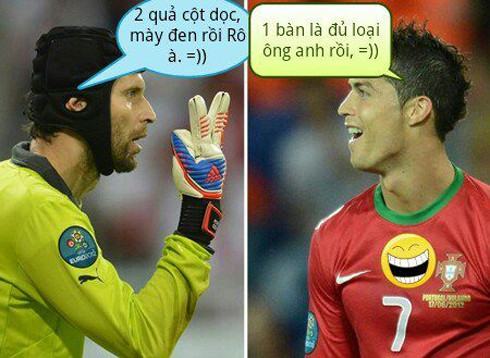 Hình ảnh của CR7 được dân cư mạng biếm họa hài hước. Hình ảnh của CR7 được dân cư mạng biếm họa hài hước.